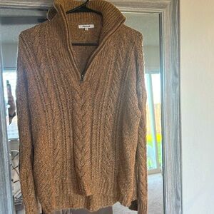 Never worn Madewell quarter zip sweater